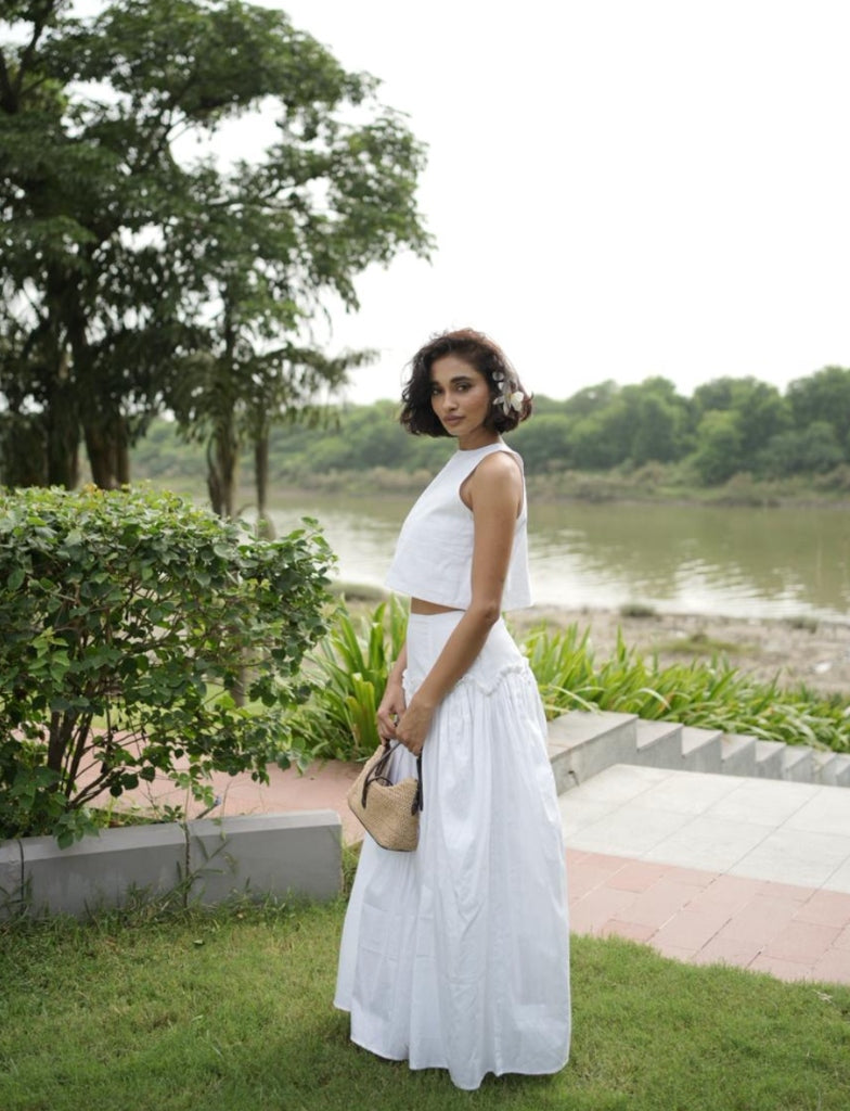 WHITE BREEZE CO-ORD SET