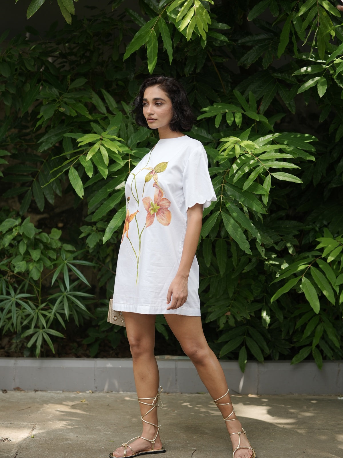 LUNA silk mini-dress