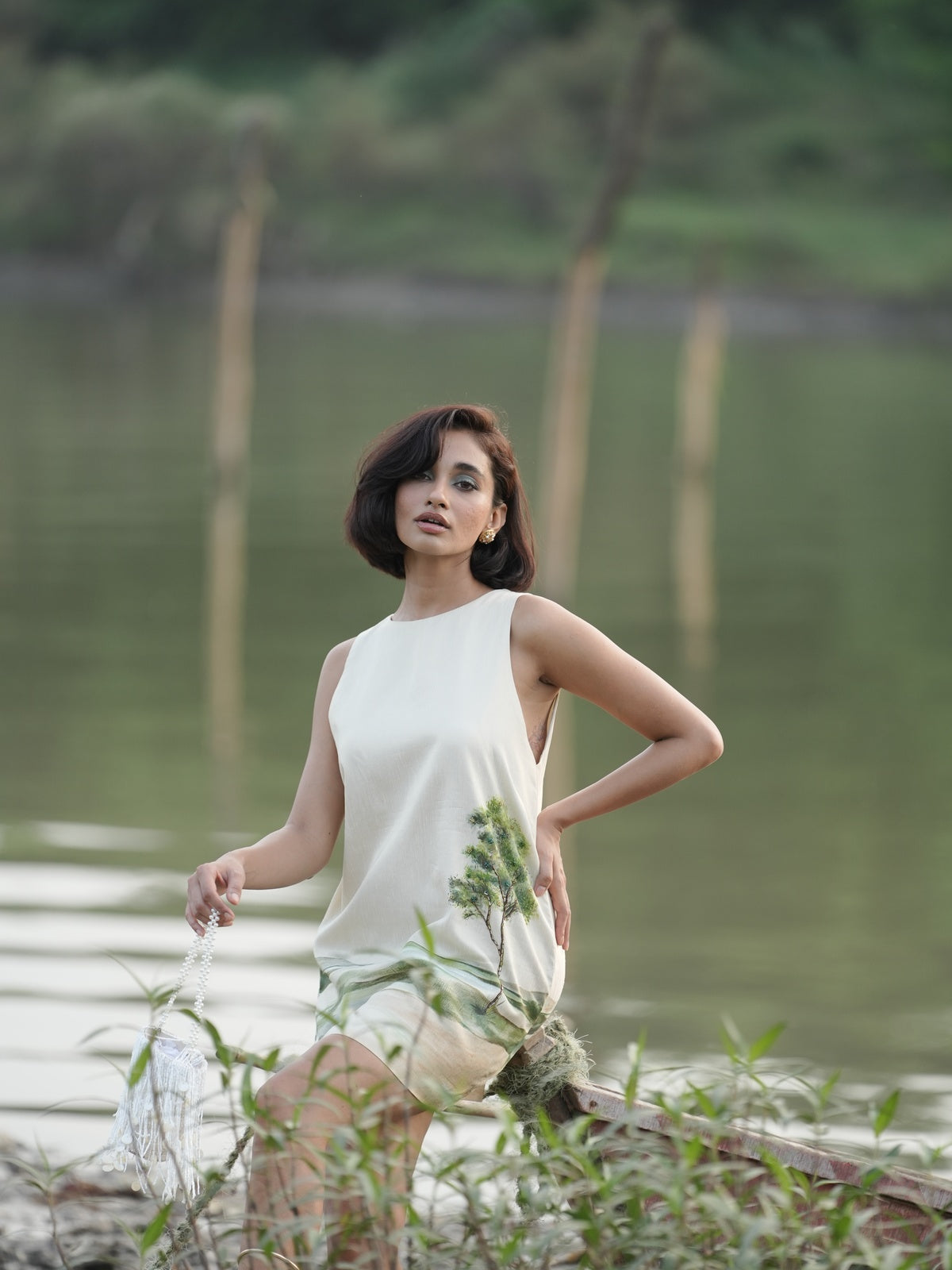 IVORY DUNE MINI DRESS